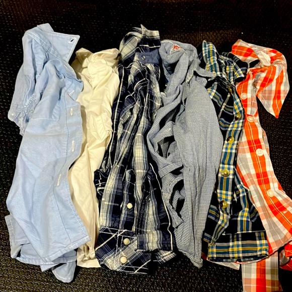 Lot of 6 Boys button down shirts size 3 - Picture 1 of 7